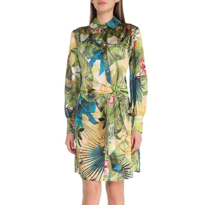 Женское платье-рубашка MARCIANO SANCTUARY FRONT TIE DRESS 3GGK867099Z/3622724, мультицвет Marciano by Guess купить по оптовым и розничным ценам