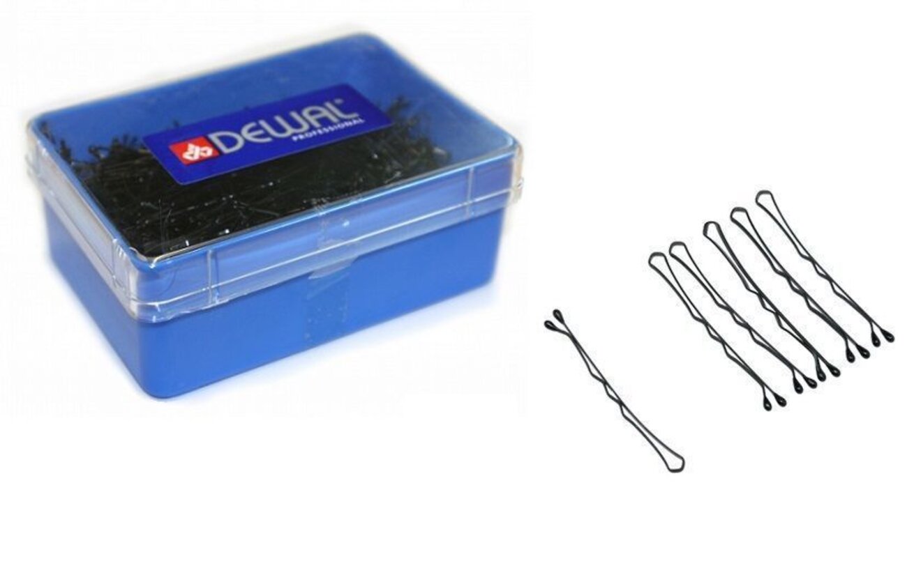 Невидимки для волос волна SLN50V-4/200, 50 мм, серебристый, 200 г 2030/519434 Dewal купить по оптовым и розничным ценам