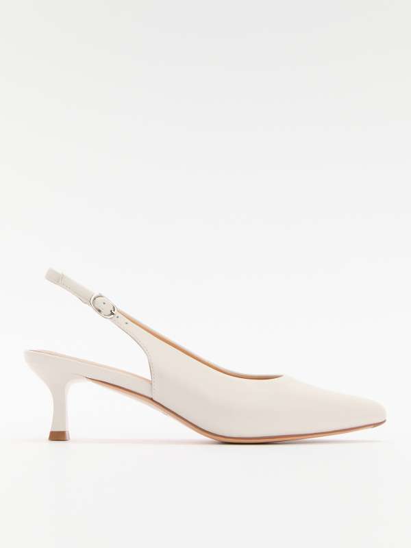 Женские туфли с открытой пяткой (слингбэк) SW513-2/4447837, молочно-белый TENDANCE купить по оптовым и розничным ценам