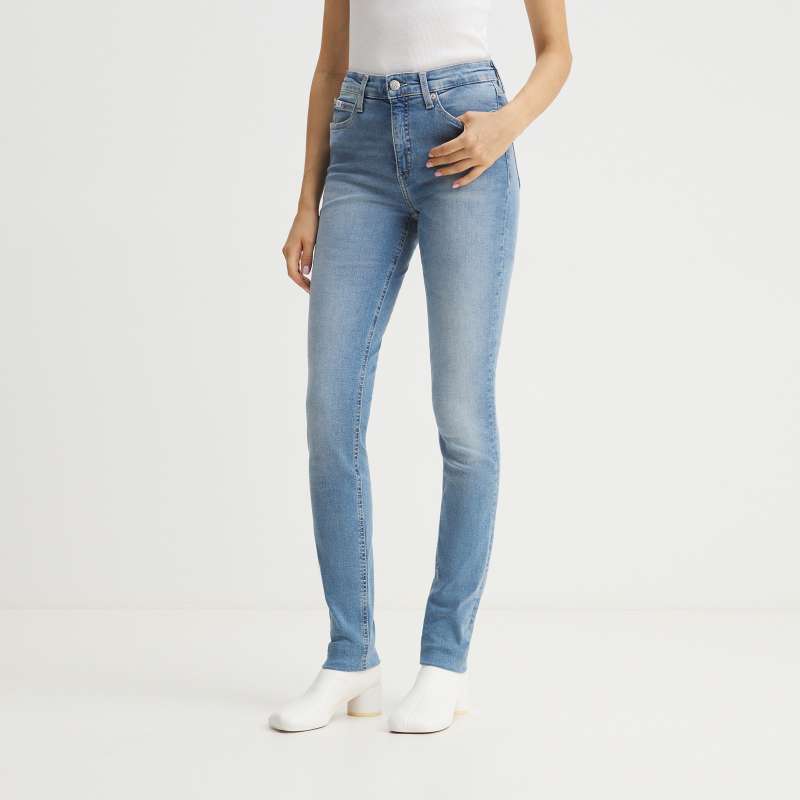 Женские джинсы скинни MID RISE SKINNY J20J221580/4213616, голубой CALVIN KLEIN JEANS купить по оптовым и розничным ценам