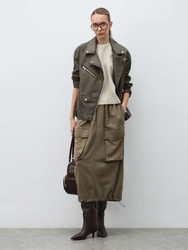 Женская футболка KF042/4603545, зеленовато-бежевый MAISON DAVID купить по оптовым и розничным ценам