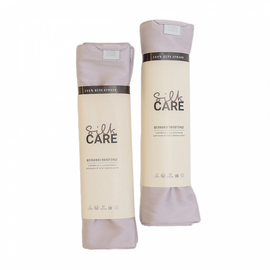 Полотенце шелковое для волос и тела жемчужное 120х60 см / Silk Care SILK CARE купить по оптовым и розничным ценам