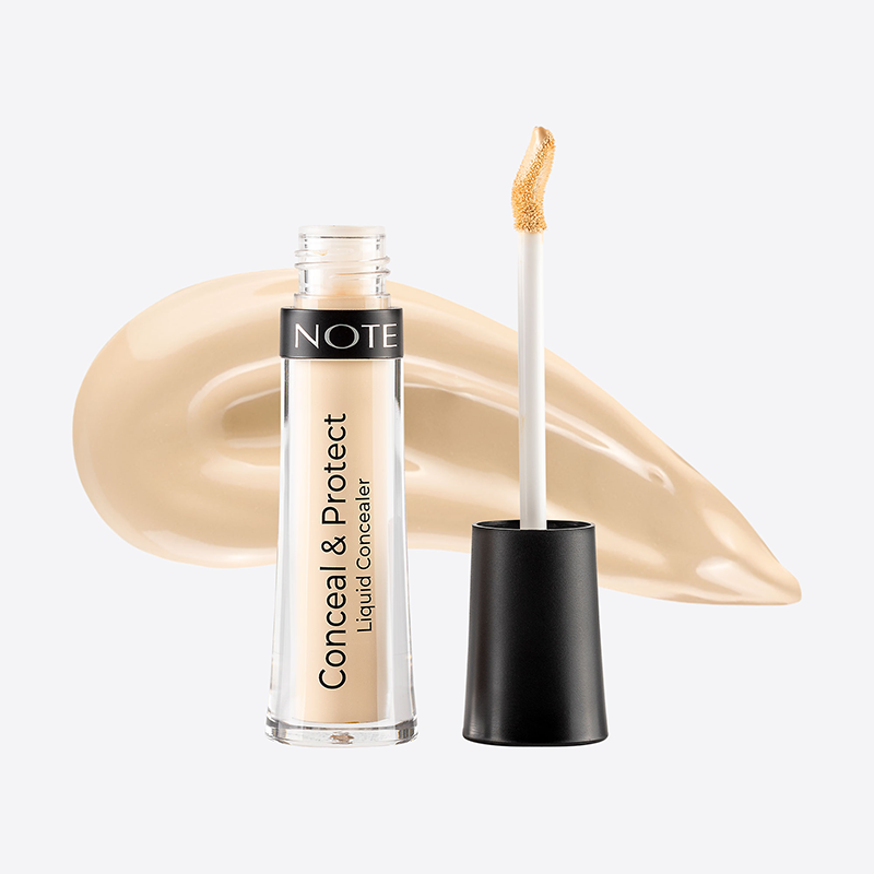 Консилер жидкий маскирующий защитный 01 / CONCEAL & PROTECT LIQUID CONCEALER 4,5 мл NOTE COSMETICS купить по оптовым и розничным ценам