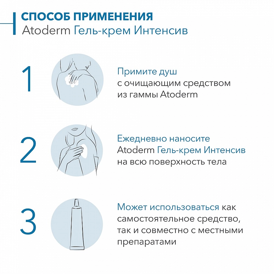 Гель-крем атодерм интенсив 500 мл BIODERMA купить по оптовым и розничным ценам