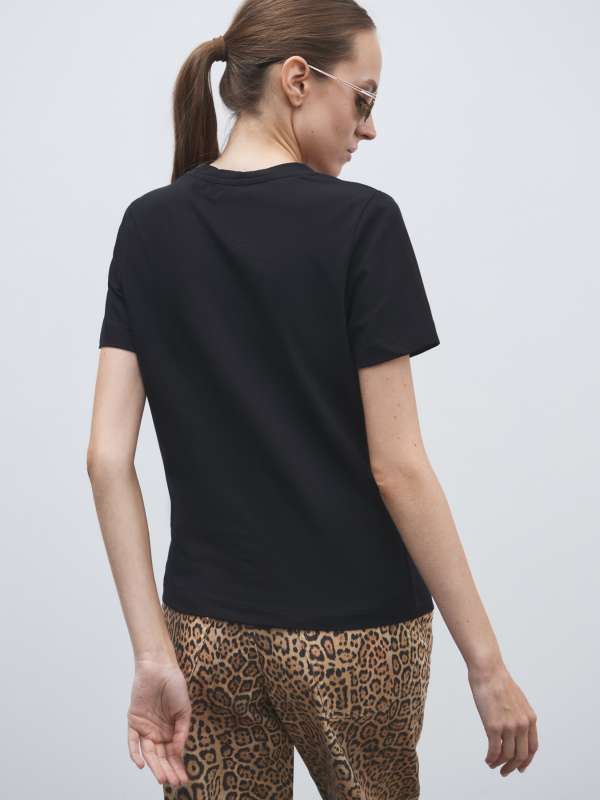 Женская футболка CANDY RN SS TSHIRT 5GGI006008A/4830274, черный Marciano by Guess купить по оптовым и розничным ценам