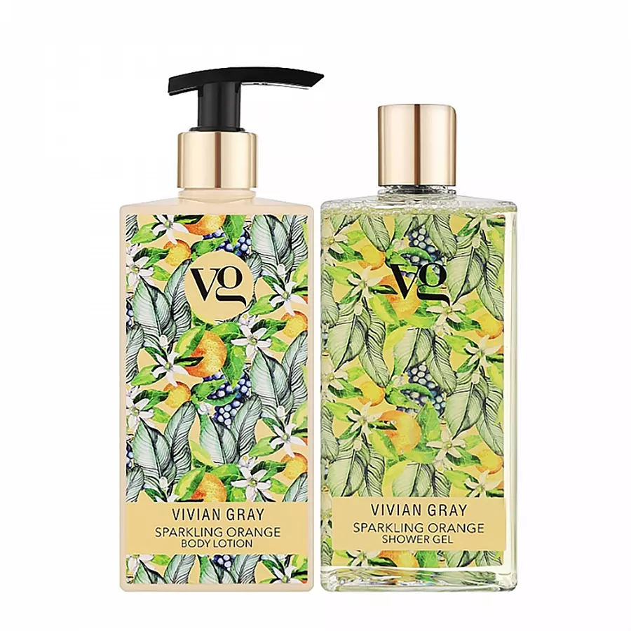 Набор для тела Искрящийся апельсин (гель для душа 350 мл + лосьон 350 мл) Vivian Gray Set Sparkling Orange VIVIAN GRAY купить по оптовым и розничным ценам
