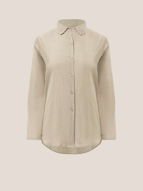 Женская рубашка 2024-574/4501719, серовато-бежевый MAISON DAVID купить по оптовым и розничным ценам