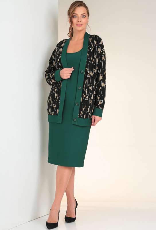 Комплект Viola Style 5495 зелёно-чёрный Viola Style купить по оптовым и розничным ценам