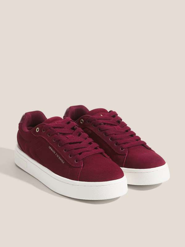 Женские кеды XW001619/4754639, бордовый ARMANI EXCHANGE купить по оптовым и розничным ценам