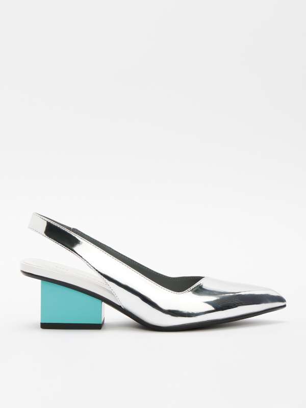 Женские туфли с открытой пяткой (слингбэк) Raila June Raila June/4478645, серебряный UNITED NUDE купить по оптовым и розничным ценам