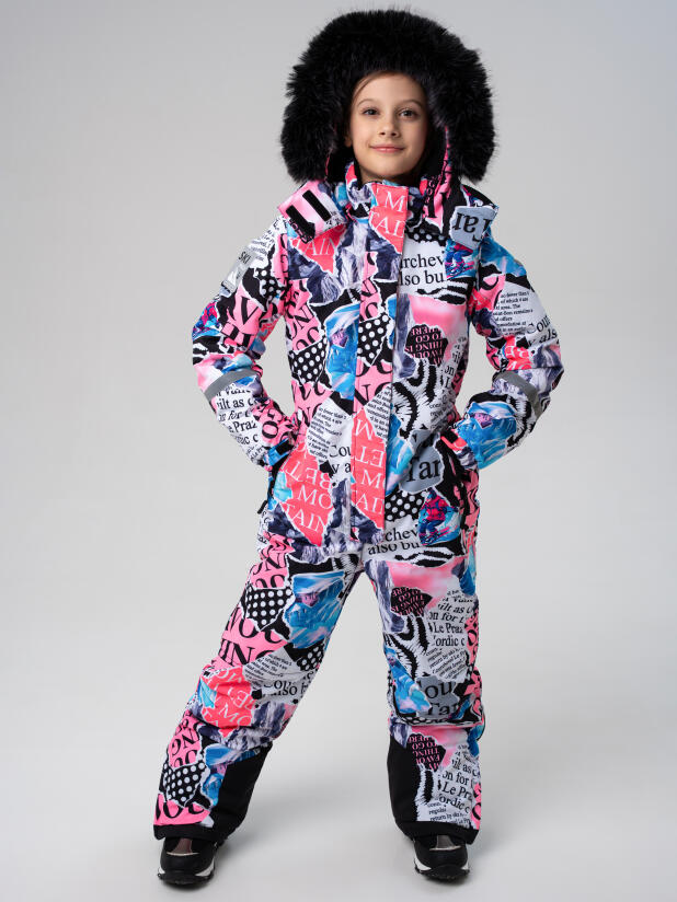 Комбинезон текстильный с полиуретановым покрытием для девочек 32521012 PlayToday купить по оптовым и розничным ценам