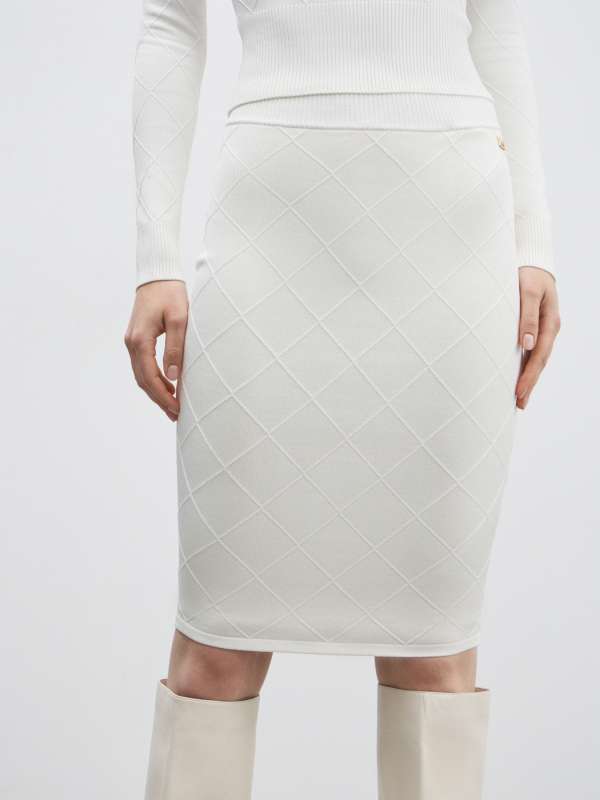 Юбка мини MILEY PENCIL SKIRT 5YGD295036Z/4889865, белый Marciano by Guess купить по оптовым и розничным ценам