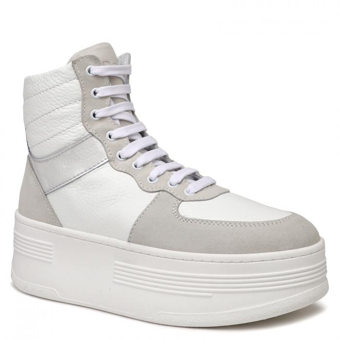 Женские высокие кеды 6 5100/3991269, светло-серый J.J.DELACROIX купить по оптовым и розничным ценам