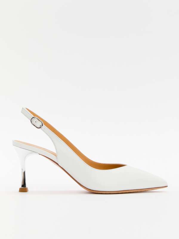 Женские туфли с открытой пяткой (слингбэк) S25454/4515376, белый GIOVANNI FABIANI купить по оптовым и розничным ценам