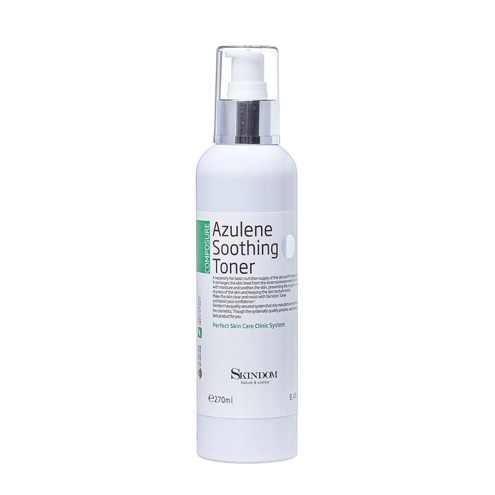 Тоник успокаивающий с азуленом / AZULENE SOOTHING TONER 220 мл SKINDOM купить по оптовым и розничным ценам
