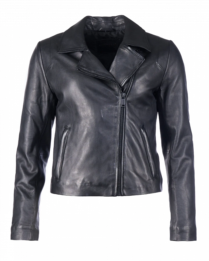 Куртка кожаная women's asym. biker jacket black MU-W232-79-1000 Mustang купить по оптовым и розничным ценам