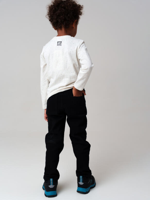 Брюки текстильные джинсовые утепленные флисом для мальчиков 32512283 PlayToday купить по оптовым и розничным ценам