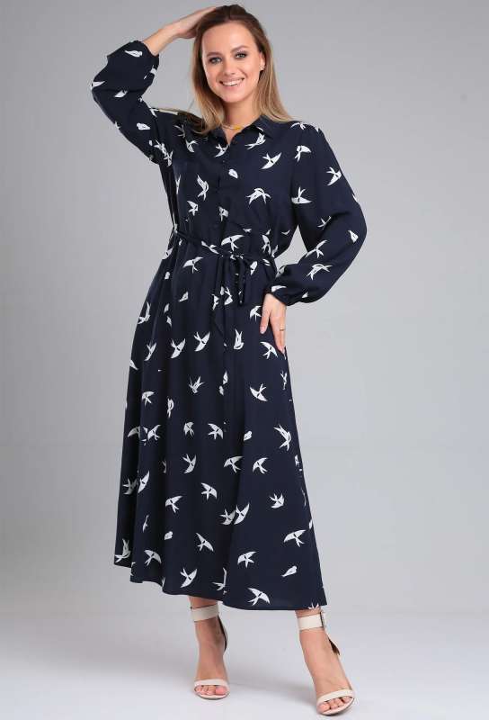 Платье Lady Line 563 темно-синий Lady Line купить по оптовым и розничным ценам