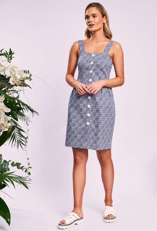 Сарафан KaVari 1028 синий узор KaVari купить по оптовым и розничным ценам