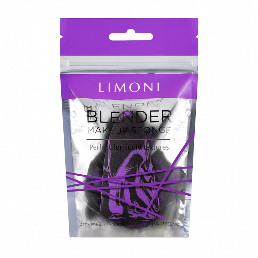 Спонж для макияжа фиолетовый / Makeup Sponge Black Purple LIMONI купить по оптовым и розничным ценам