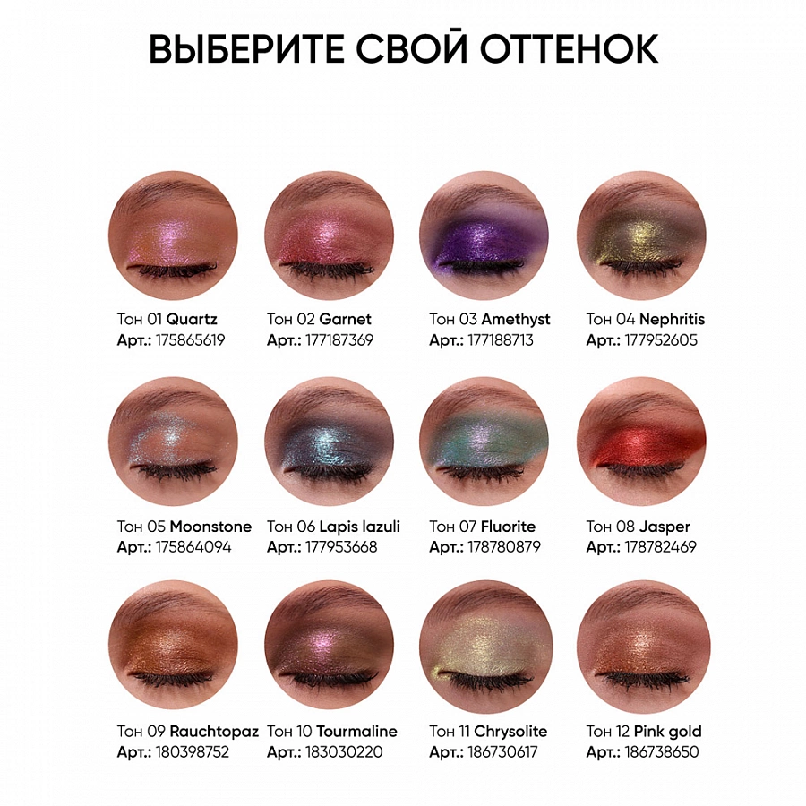 Тени для век 007 / Eye Shadow Prism 2 гр LIMONI купить по оптовым и розничным ценам