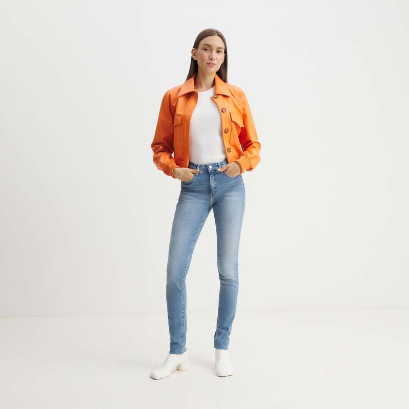 Женские джинсы скинни MID RISE SKINNY J20J221580/4213616, голубой CALVIN KLEIN JEANS купить по оптовым и розничным ценам