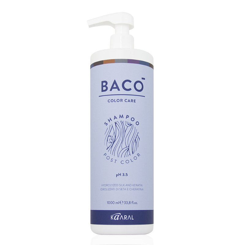 Шампунь-стабилизатор цвета для волос / BACO SHAMPOO Post Color Ph 3.5 LT1 1000 мл KAARAL купить по оптовым и розничным ценам