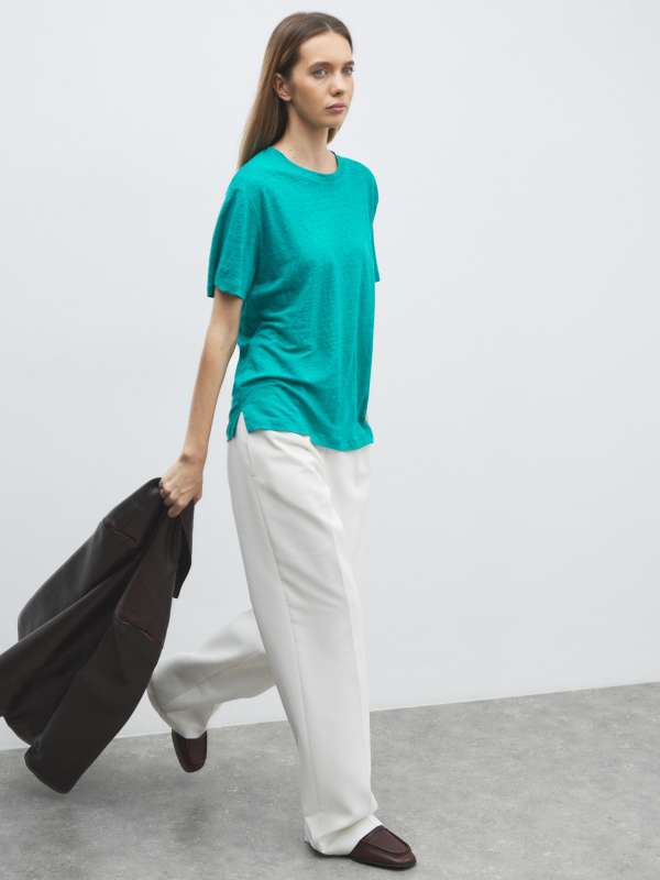 Женская футболка NE2411/4501924, бирюзовый MAISON DAVID купить по оптовым и розничным ценам