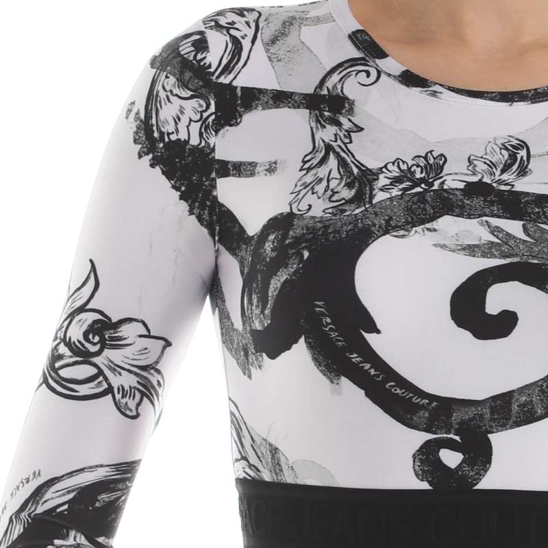 Топ лонгслив 76HAH218/3818688, белый VERSACE JEANS COUTURE купить по оптовым и розничным ценам