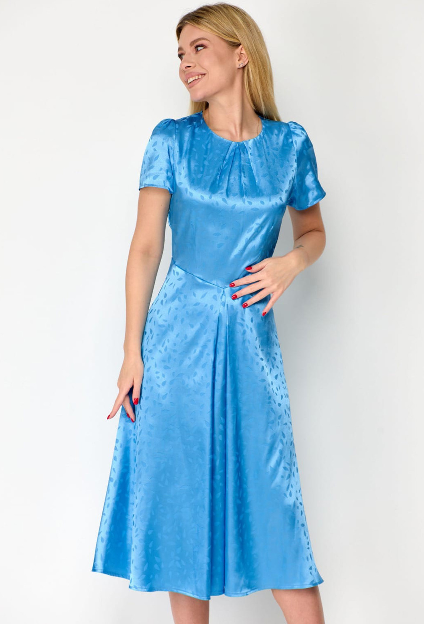 Платье Viola Style 01048 голубой Viola Style купить по оптовым и розничным ценам