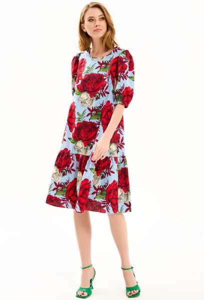 Платье Gizart 1083 цветы GizArt купить по оптовым и розничным ценам