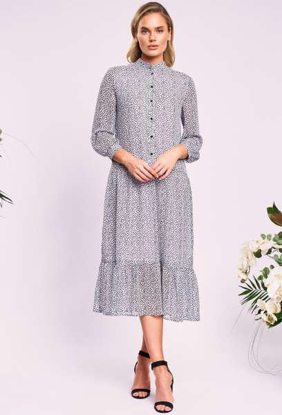 Платье KaVari 1009 белый принт KaVari купить по оптовым и розничным ценам