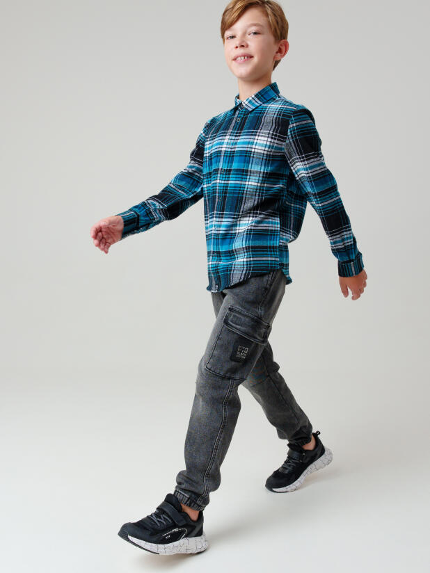 Рубашка текстильная для мальчиков 32511195 PlayToday купить по оптовым и розничным ценам