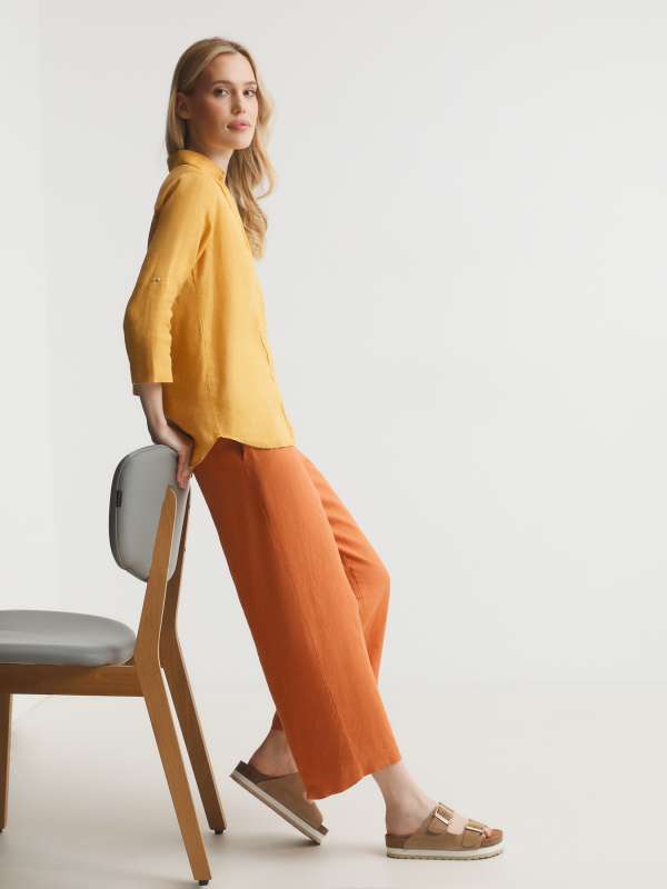 Женские кюлоты ML2103/3210994, оранжевый MAISON DAVID купить по оптовым и розничным ценам