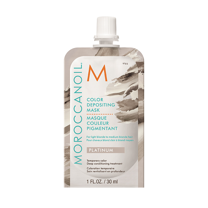 Маска тонирующая для волос, платина / COLOR DEPOSITING MASK PLATINUM 30 мл MOROCCANOIL купить по оптовым и розничным ценам