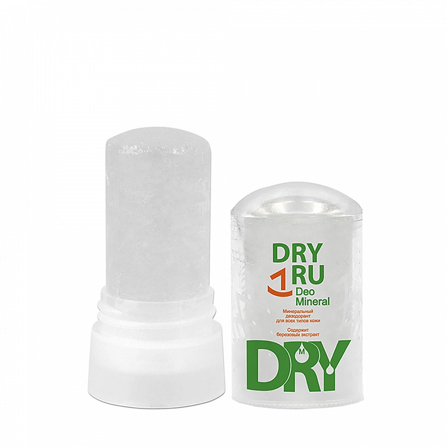 Дезодорант минеральный для всех типов кожи / Dry Ru Deo Mineral 60 гр DRY RU купить по оптовым и розничным ценам