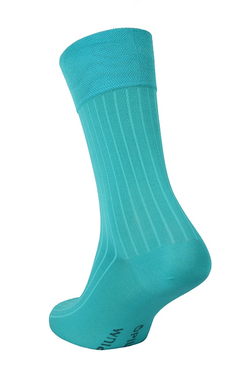 Мужские носки Premium "в рубчик" Морская волна OPIUM купить по оптовым и розничным ценам