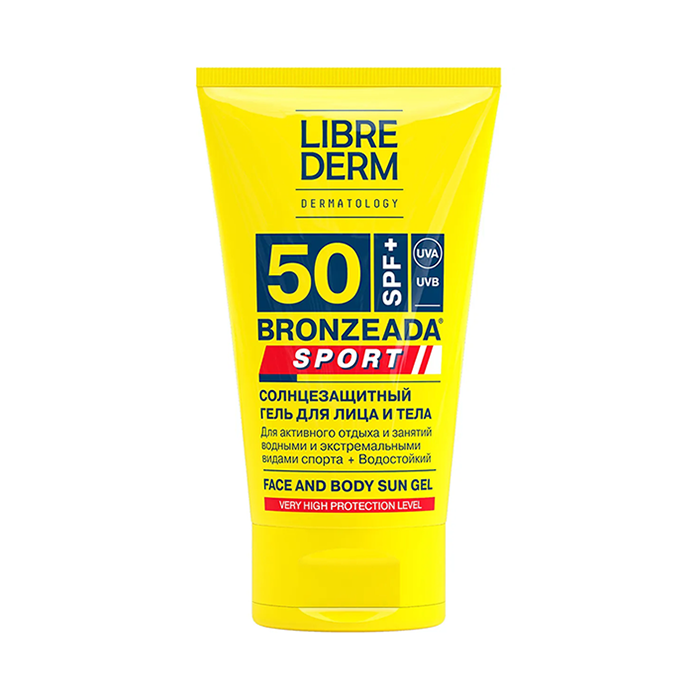 Гель солнцезащитный для лица и тела SPF 50 / BRONZEADA SPORT 150 мл LIBREDERM купить по оптовым и розничным ценам