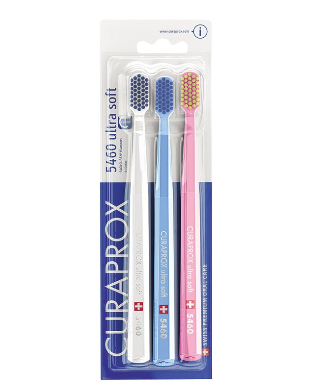 Набор зубных щеток ultrasoft, d 0.10 мм 3 шт CURAPROX купить по оптовым и розничным ценам