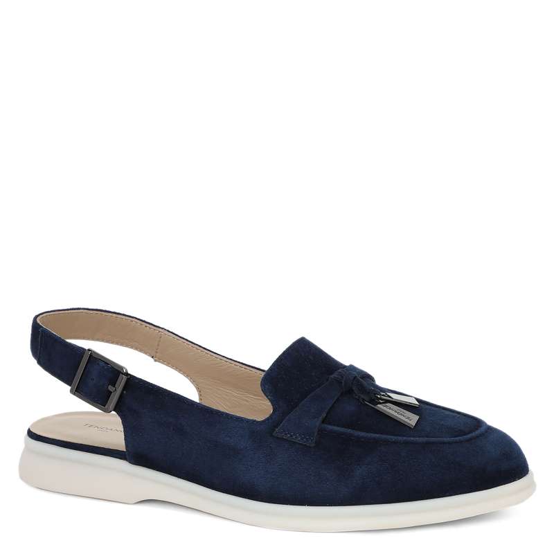 Женские лоферы с открытой пяткой (слинг-бэк) 9363-20W-S/3393009, темно-синий TENDANCE купить по оптовым и розничным ценам