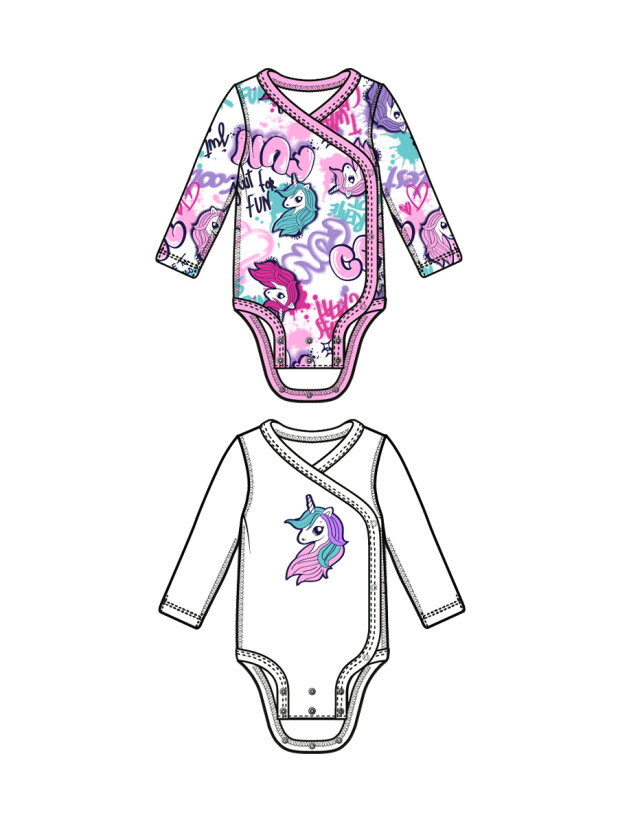 Боди детское трикотажное для девочек, 2 шт в комплекте 32429117