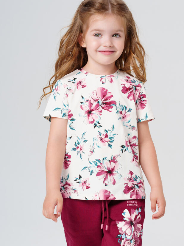 Фуфайка трикотажная для девочек (футболка) 32522037 PlayToday купить по оптовым и розничным ценам