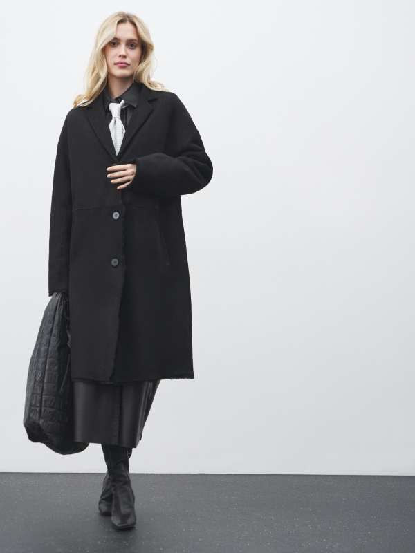 Женская дубленка BIBI_DF/4866372, черный MAISON DAVID купить по оптовым и розничным ценам