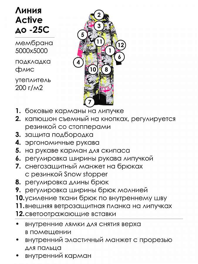 Комбинезон текстильный с полиуретановым покрытием для девочек 32421011 PlayToday купить по оптовым и розничным ценам