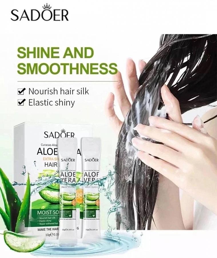 Маска для волос увлажняющая и питающая с Aloe Vera SADOER NoName купить по оптовым и розничным ценам