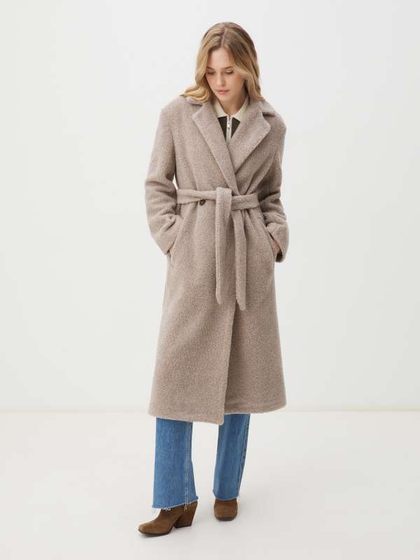 Женское пальто тедди MALTA_TEDDY/4301555, серо-бежевый MAISON DAVID купить по оптовым и розничным ценам