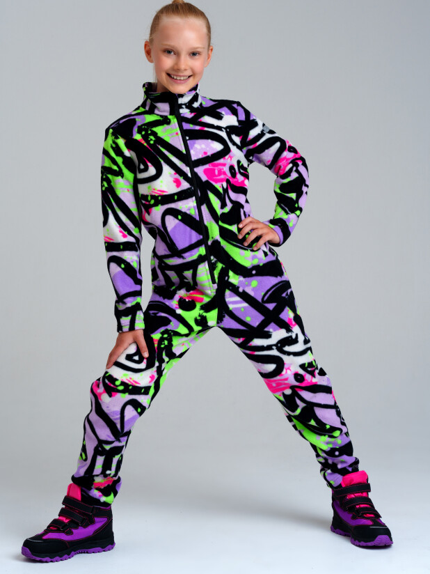 Комбинезон трикотажный для девочек 32421060 PlayToday купить по оптовым и розничным ценам