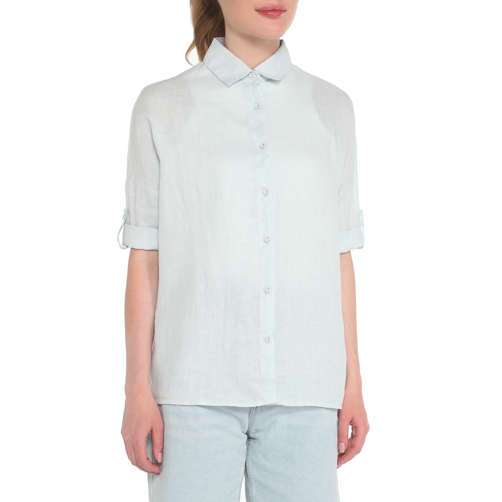 Женская рубашка MLY2115/3611717, бледно-голубой MAISON DAVID купить по оптовым и розничным ценам