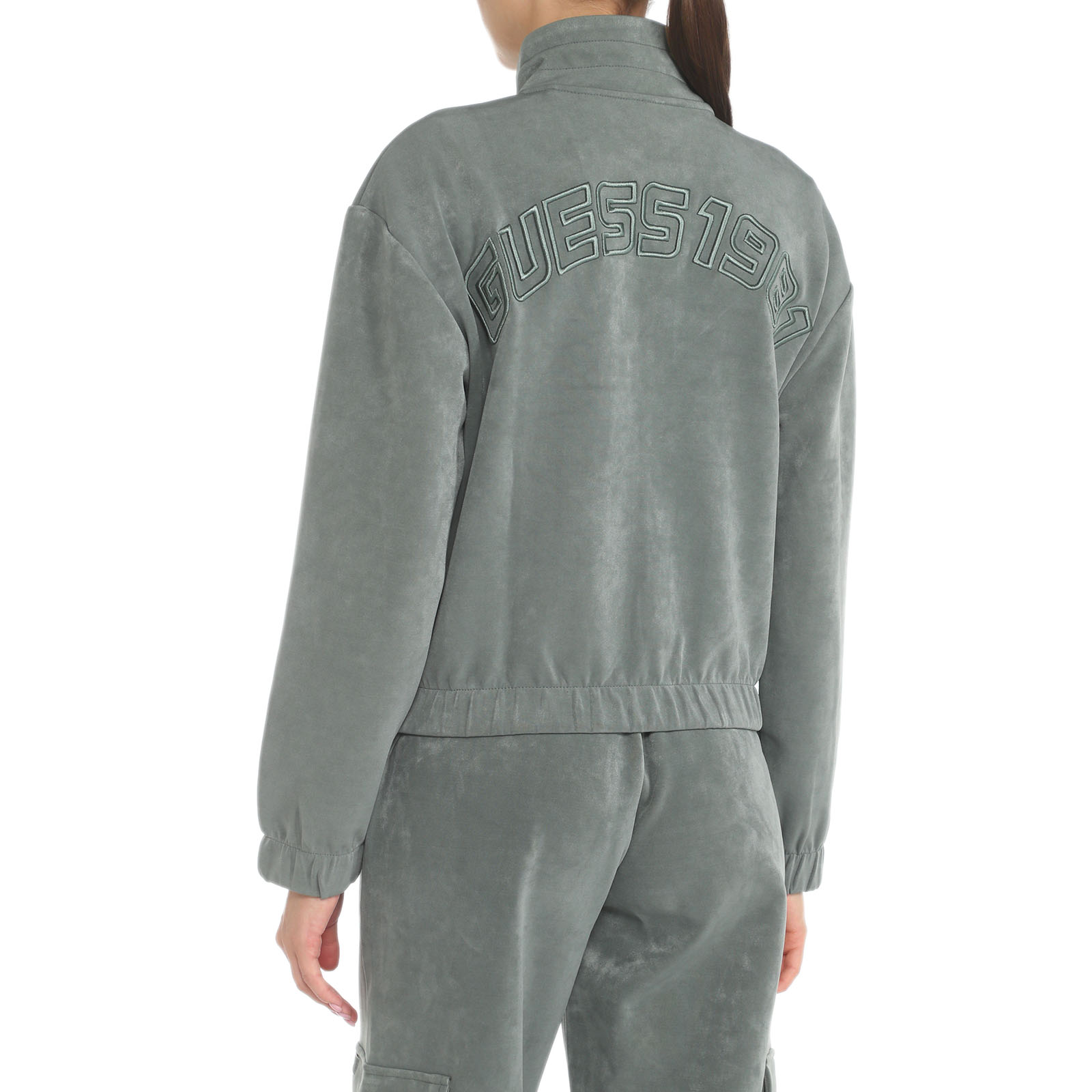 Женская толстовка EUPHEMIA CARGO SWEATSHIRT V3YQ04KBC00/3714288, серо-зеленый Guess купить по оптовым и розничным ценам