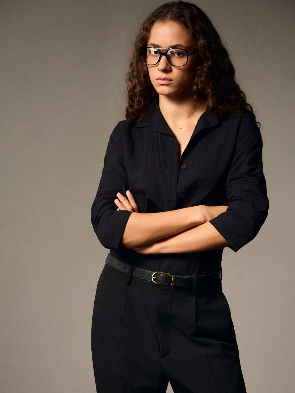 Женская рубашка 2024-574/4501698, черный MAISON DAVID купить по оптовым и розничным ценам